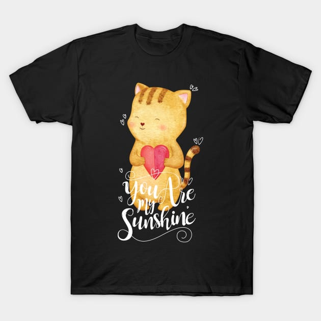 Cute Kids in Love T-Shirt by spacemedia